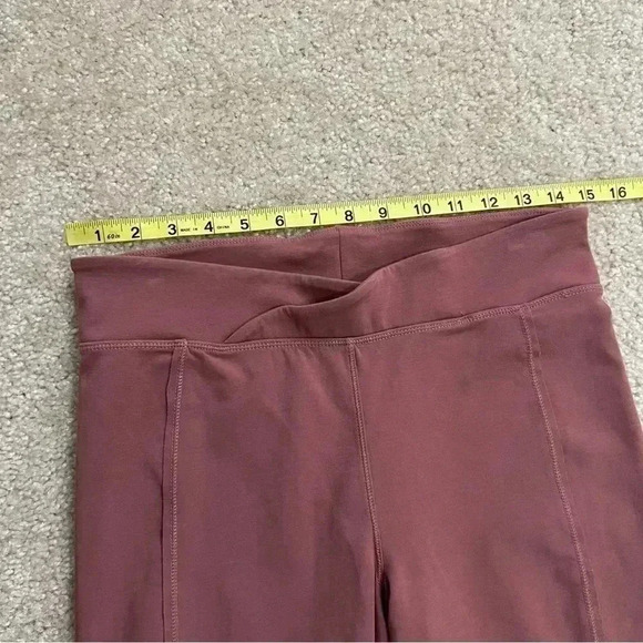 Free People Turnout Movement Leggings Ballet Core Tie Leg Criss Cross Mauve Med - Picture 12 of 15